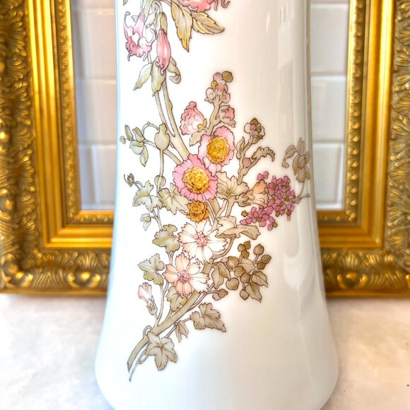 KAISER - Vintage 1960s 'La Boheme' Art Nouveau-Style Vase - MCM, Gold, Floral - Picture 9 of 12